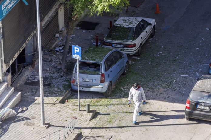 Bomb explosion outside a bank branch in Thessaloniki, Greece