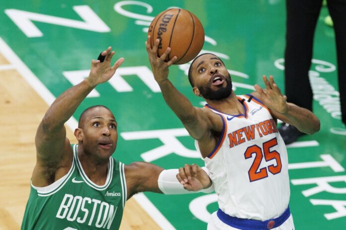 NBA Playoffs - New York Knicks at Boston Celtics