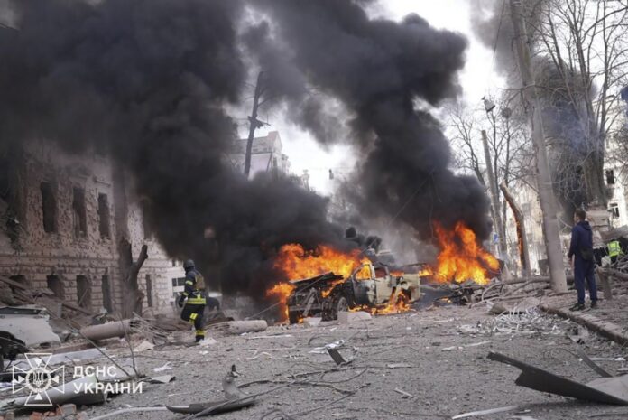 Russian rocket strike kills dozens, injures many in downtown Sumy