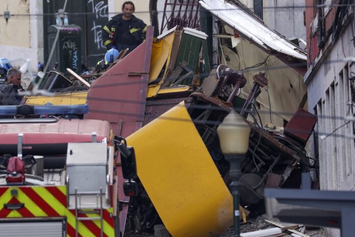Lisbon funicular derailed killing at least three people