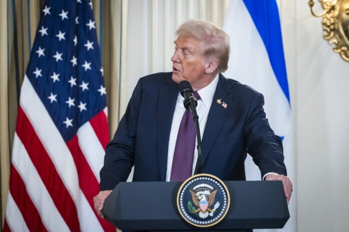 US President Trump and Israeli Prime Minister Netanyahu press conference at the White House