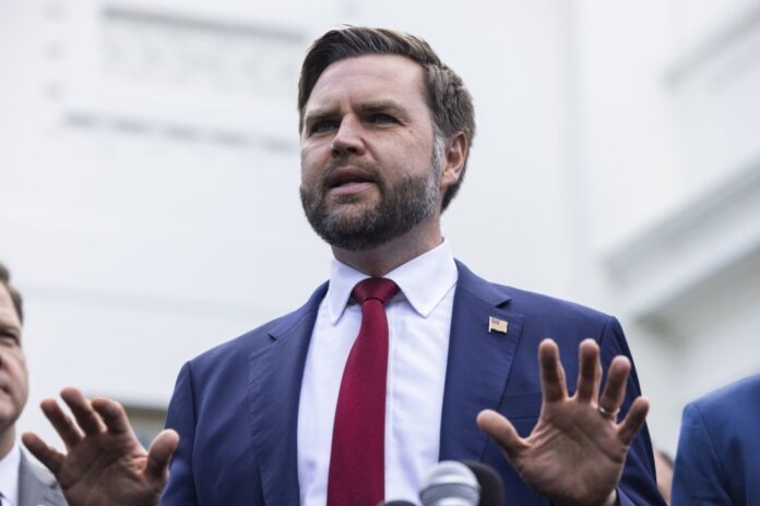 US vice president speaks to reporters after meeting with airline executives on government shutdown