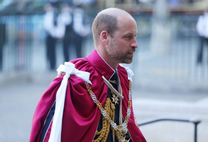 Britain's King Charles III and the Prince of Wales attend the Order of the Bath Service 2025