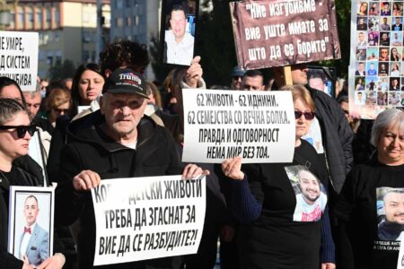 „Маршот на ангелите“ – 62 животи, 62 иднини, 62 семејства со вечна болка, правда и одговорност – нема мир без тоа! (ФОТО)