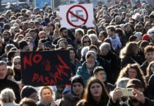 Антифашистички протести во 4 хрватски градови – инциденти и апсење