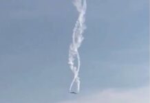 Се урна турски воен товарен авион: Се гледа спирален бел траг на небото, се шири снимка од падот/ВИДЕО
