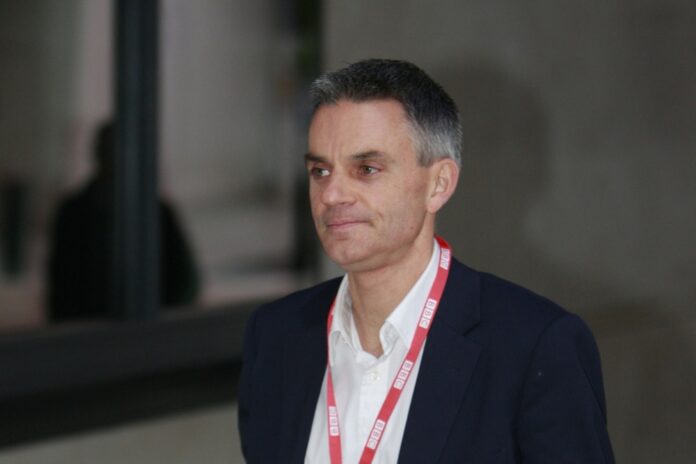 Tim Davie arrives to British Broadcasting house in London