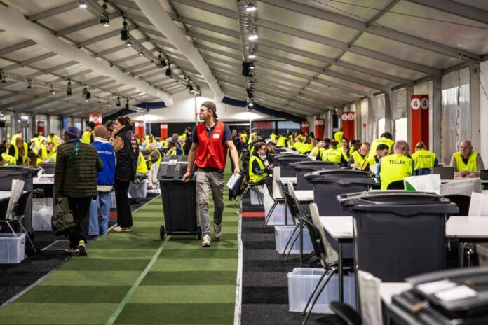 Votes counted at NDSM Warehouse after Dutch elections