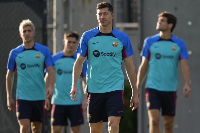 FC Barcelona training session