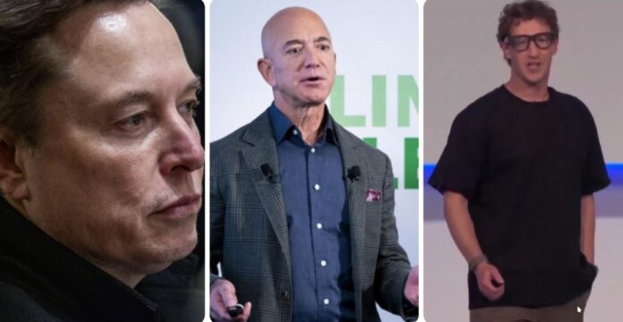 mask bezos zakerberg kolaz