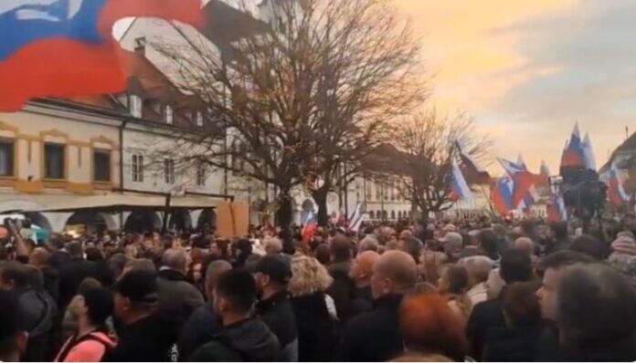 slovenija protest