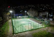 Осветлени спортските терени во Велес