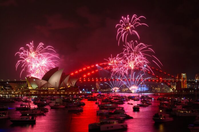 New Years Eve Fireworks over Sydney