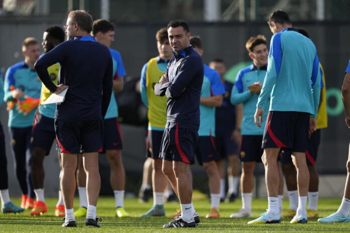 FC Barcelona training session