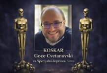 Гоце Цветановски со специјална награда во Белград, за придонес во филмската уметност