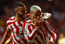 Гризман лета преку барата