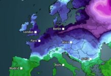 Aрктичка воздушна маса ќе навлезе во Европа кон средината на следната недела