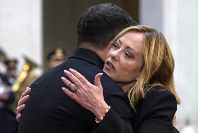 Ukraine's President Volodymyr Zelensky visits Italy