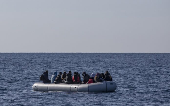 Migrant rescue patrol in the Aegean Sea by the Turkish Coast Guard