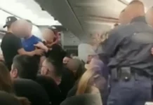 Пијани навивачи од Словачка вознемирувале патници на лет кон Скопје, еден е приведен, а на 10 им е забранет влез во земјава