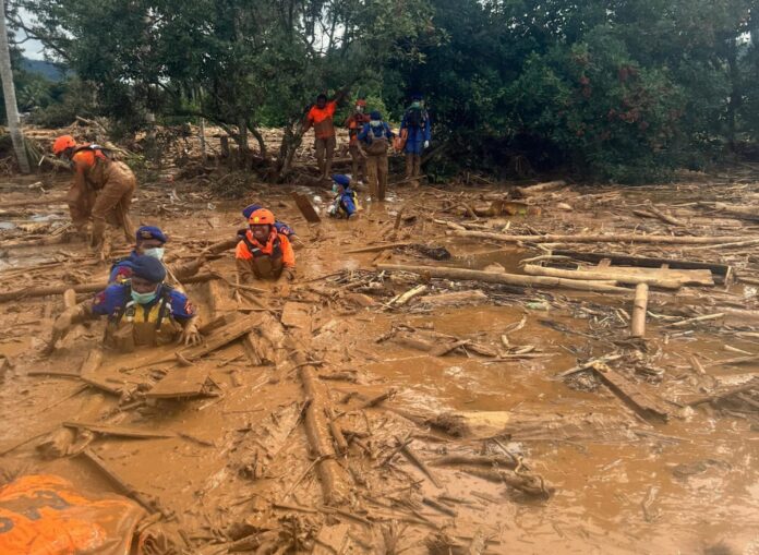 Floods and landslides aftermath in Sumatra