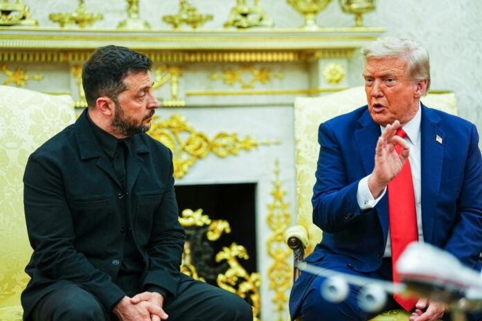 US President Trump meets Ukraine's President and European leaders at White House