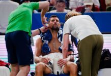 ГОЛЕМ ПРОБЛЕМ! Ѓоковиќ престана да тренира по само 12 минути: Сè изгледаше многу болно (ВИДЕО)