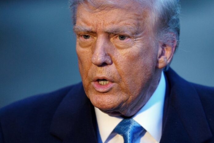 US President Donald Trump leaves the White House