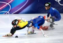 Ужас на ЗОИ: Полска лизгачка, облеана во крв, беше изнесена од патеката