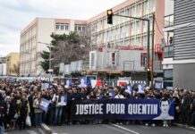 Лион под опсада: Илјадници луѓе маршираат во чест на убиениот десничарски активист