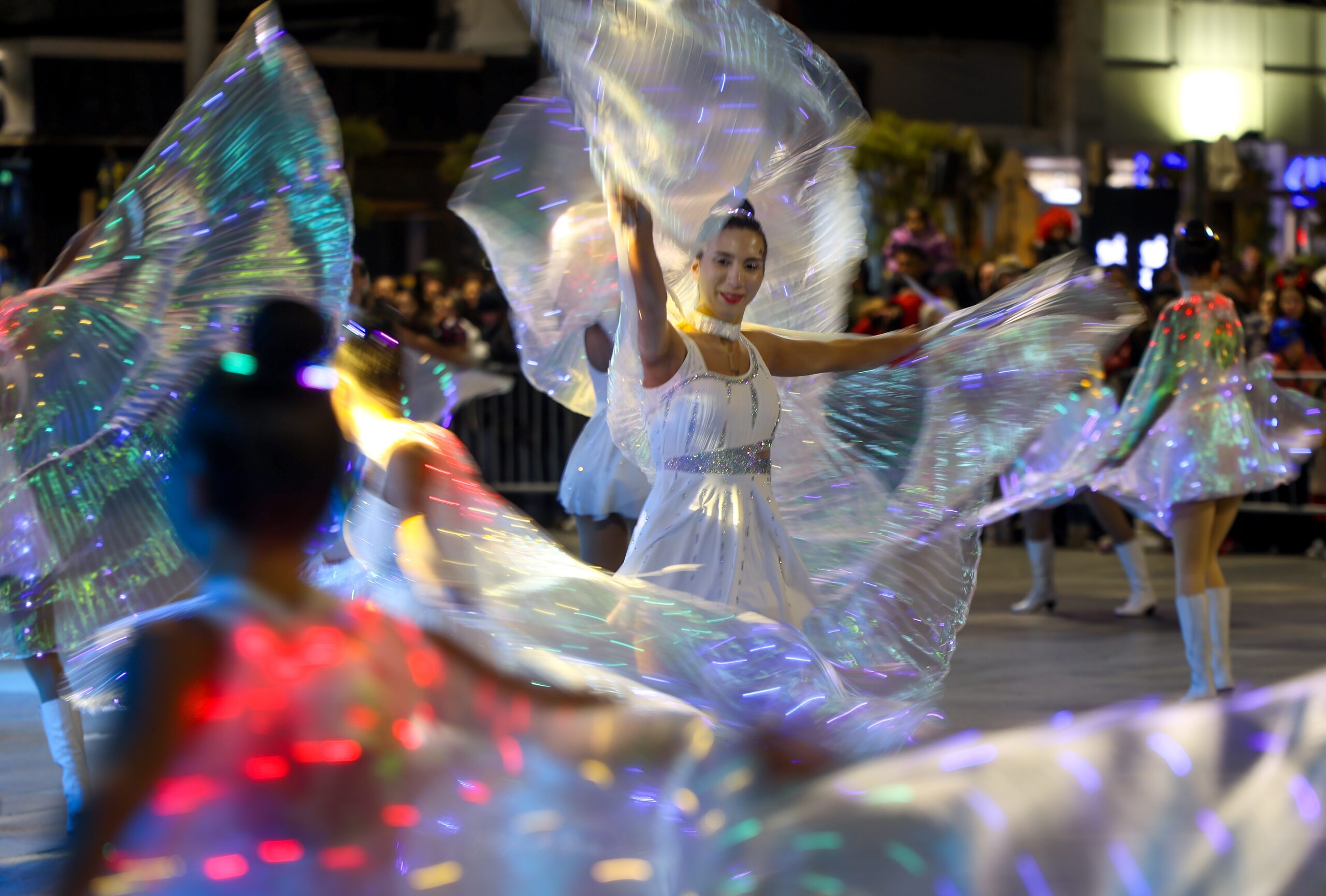 Carnival groups parade during Trimery celebrations in North Macedonia