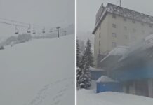 Скијачкиот центар на Шар Планина остана без струја – невремето направи хаос/ФОТО