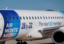 Црна Гора го „рекламира“ влезот во ЕУ и на авион/ФОТО