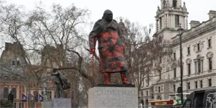 cherchil vandaliziran