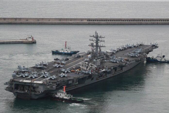 South Korea US begin combined naval exercise