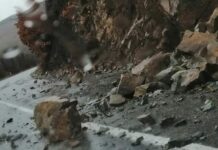 Одрон на автопатот Скопје – Велес кај Сопот – сообраќајот се одвива по една коловозна лента