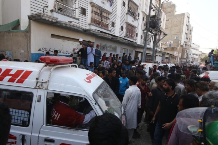 Several people killed after suspected gas leakage blast in Karachi