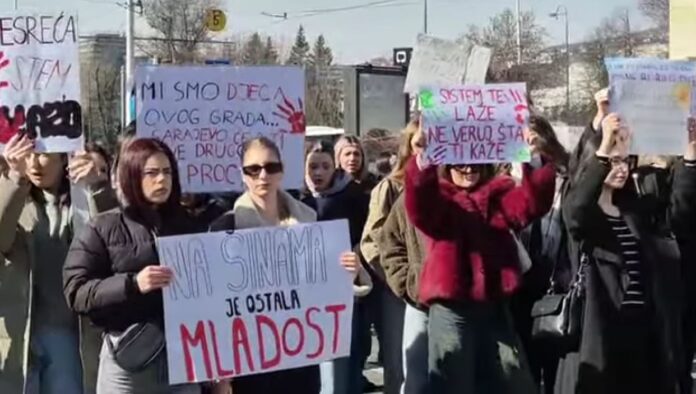 protest saraevo video