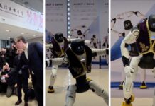 Роботот Лука му посака добредојде на Вучиќ: Претседателот на Србија најави производство – само да научат да играат оро/ВИДЕО