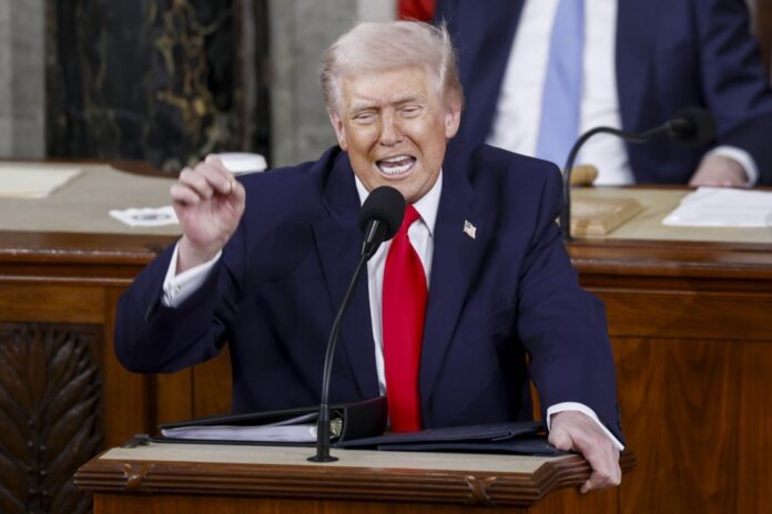 US President Trump delivers State of the Union address to Congress