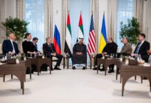 Заврши првиот ден преговори помеѓу Русија, САД и Украина во Абу Даби