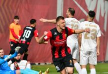 ФОТО: Вардар тераше мајтап со Арсими и го почасти со петарда