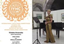 Оперската пејачка Виолета Арсовска од Штип, со злато во Америка и со сребро во Русија