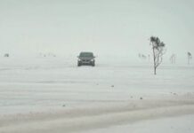 Отворен леден пат преку замрзнатото море што поврзува два острови во Естонија/ВИДЕО