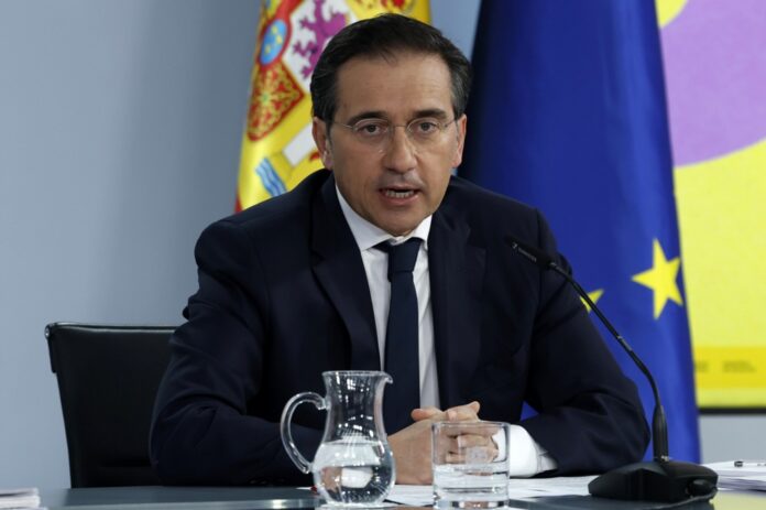 Spanish ministers hold press conference after cabinet meeting in Madrid