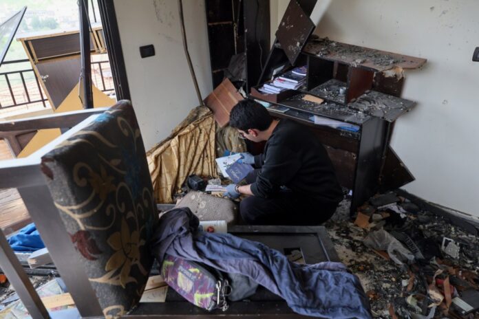 Rubble in Southern Lebanon amid 10-day Israel-Lebanon ceasefire
