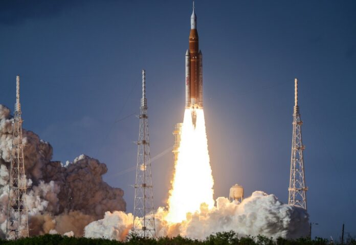 Artemis II mission launch at Kennedy Space Center