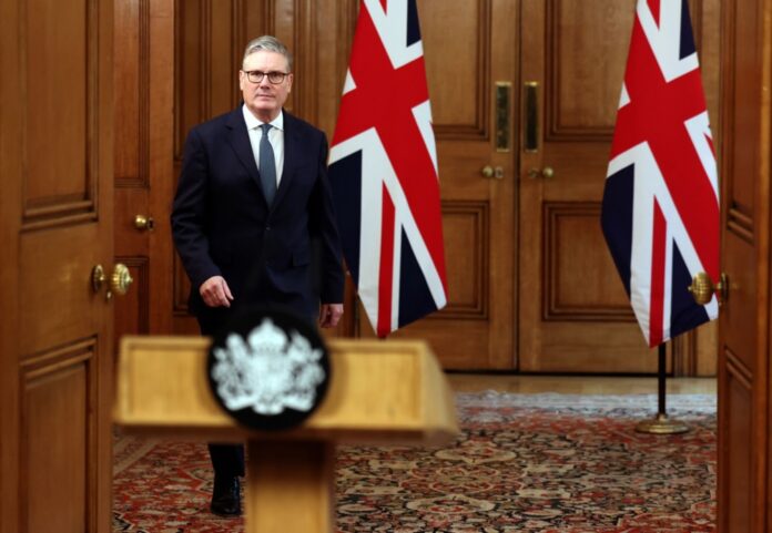British Prime Minister Starmer delivers statement after joint US-Israel strikes on Iran