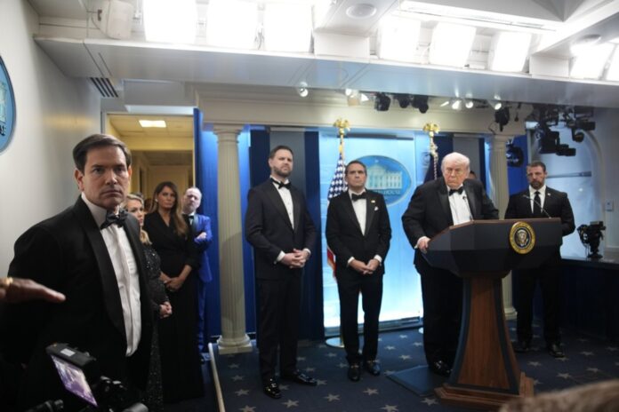 Trump speaks at White House after shots fired at Correspondents’ Dinner