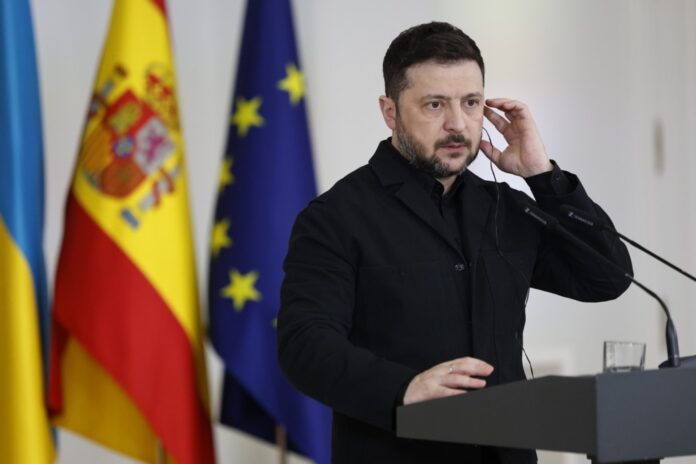 Ukrainian President Zelensky visits Madrid